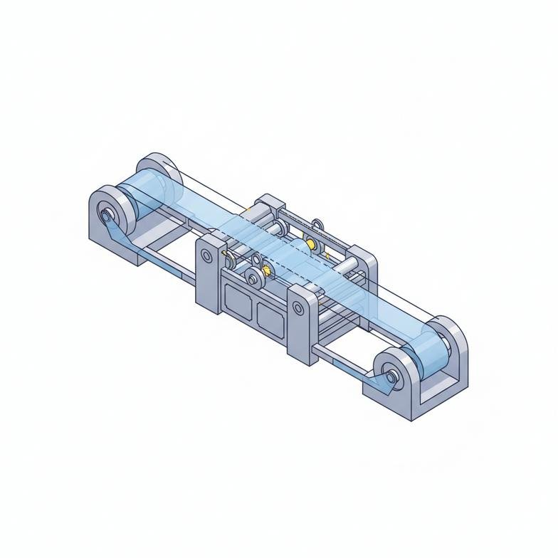 Two trim winder units neatly spooling aluminum foil trim from a slitting line.